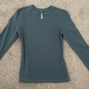 Skims Cotton Jersey Long Sleeve Tshirt